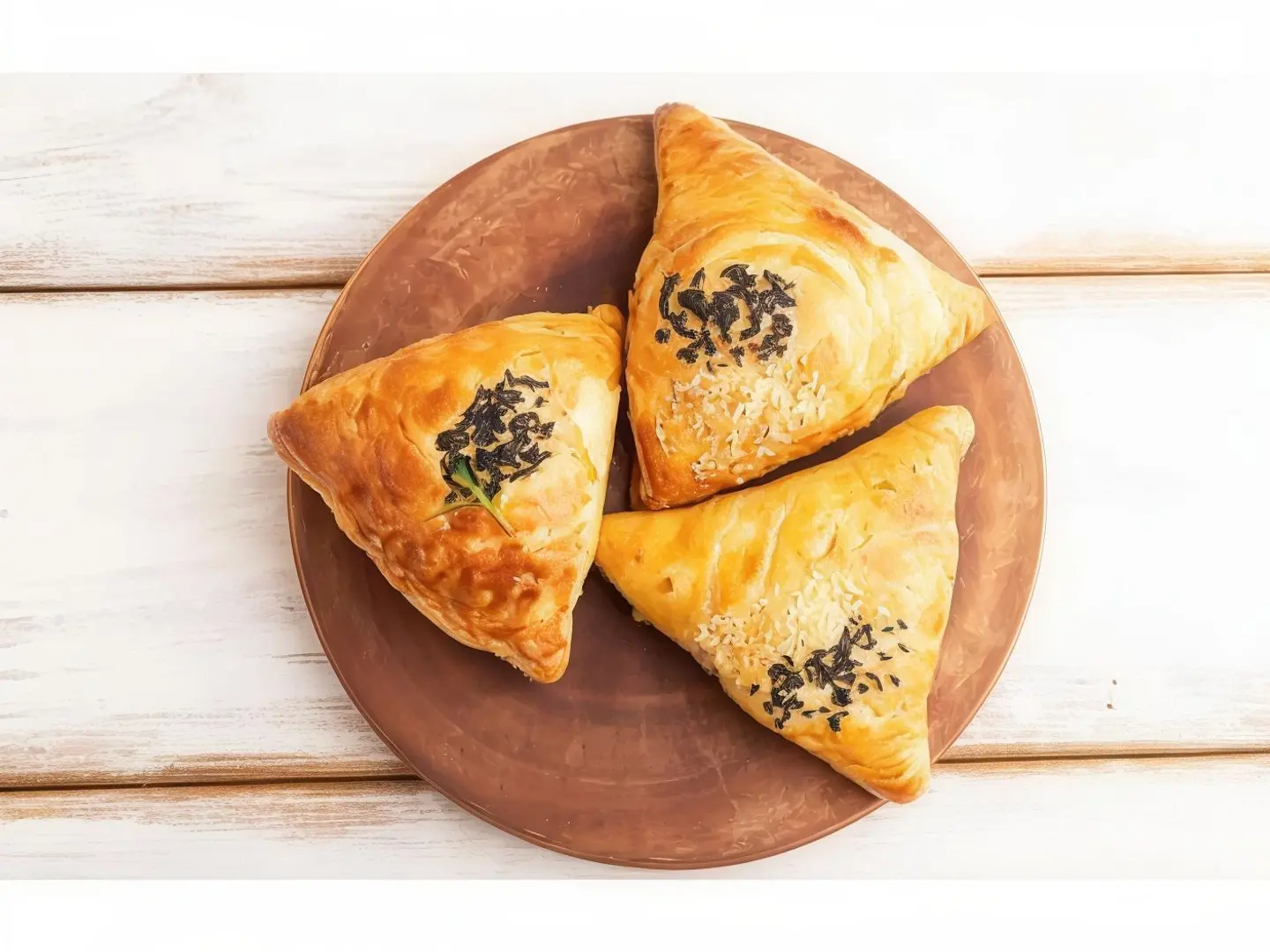 فطيرة سبانخ مثلثة