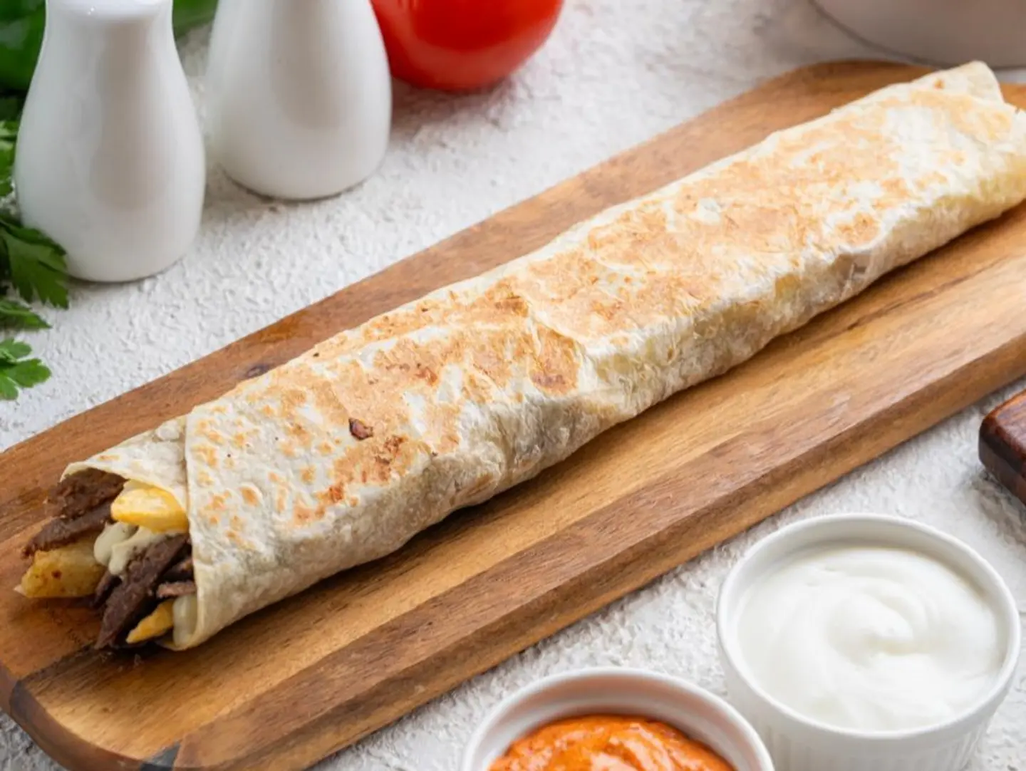 Chicken Shawarma Sarookh With Cheese