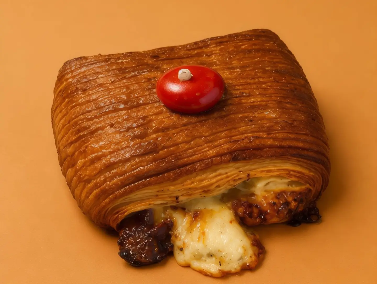Roasted Mozzarella Croissant