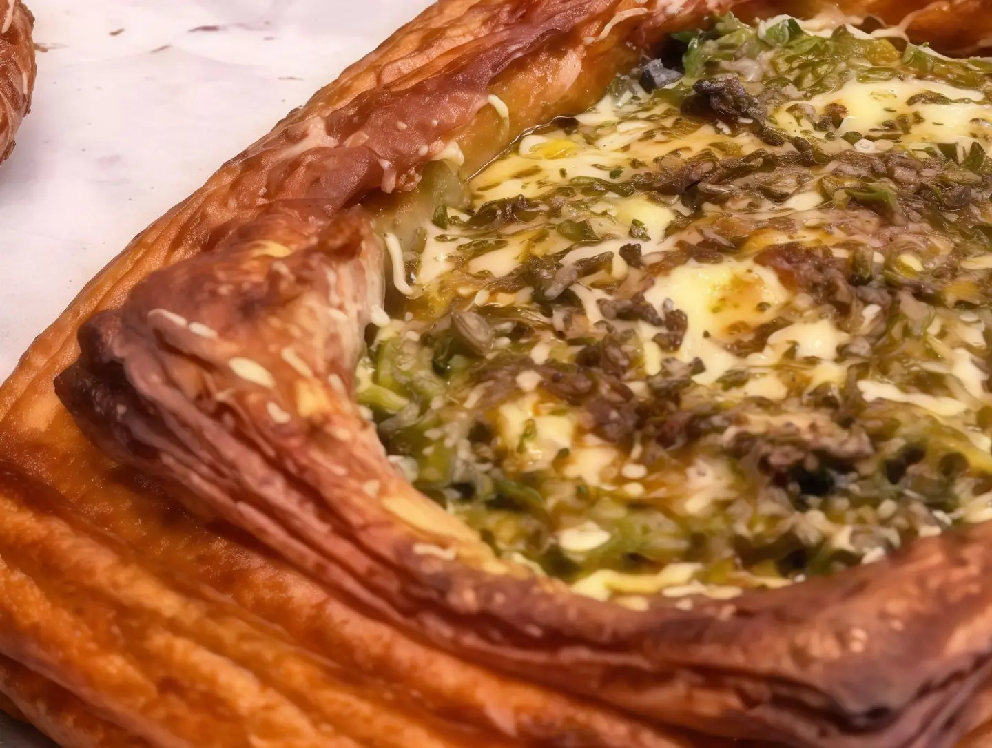 كرواسون لبنة زعتر