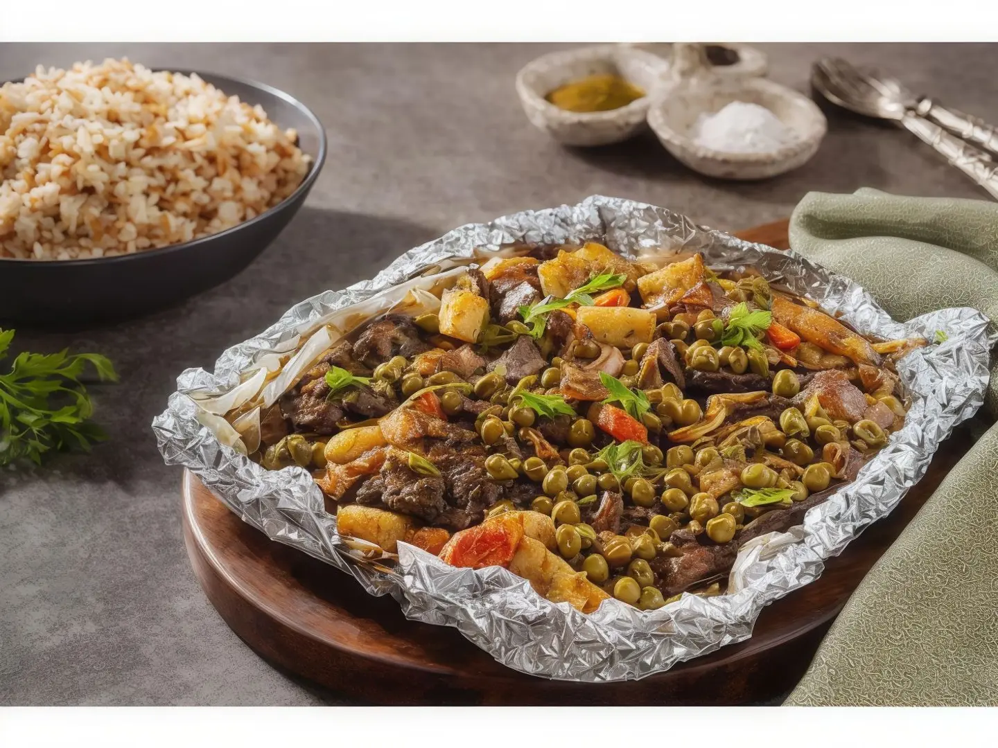 Lamb With Vine Leaves