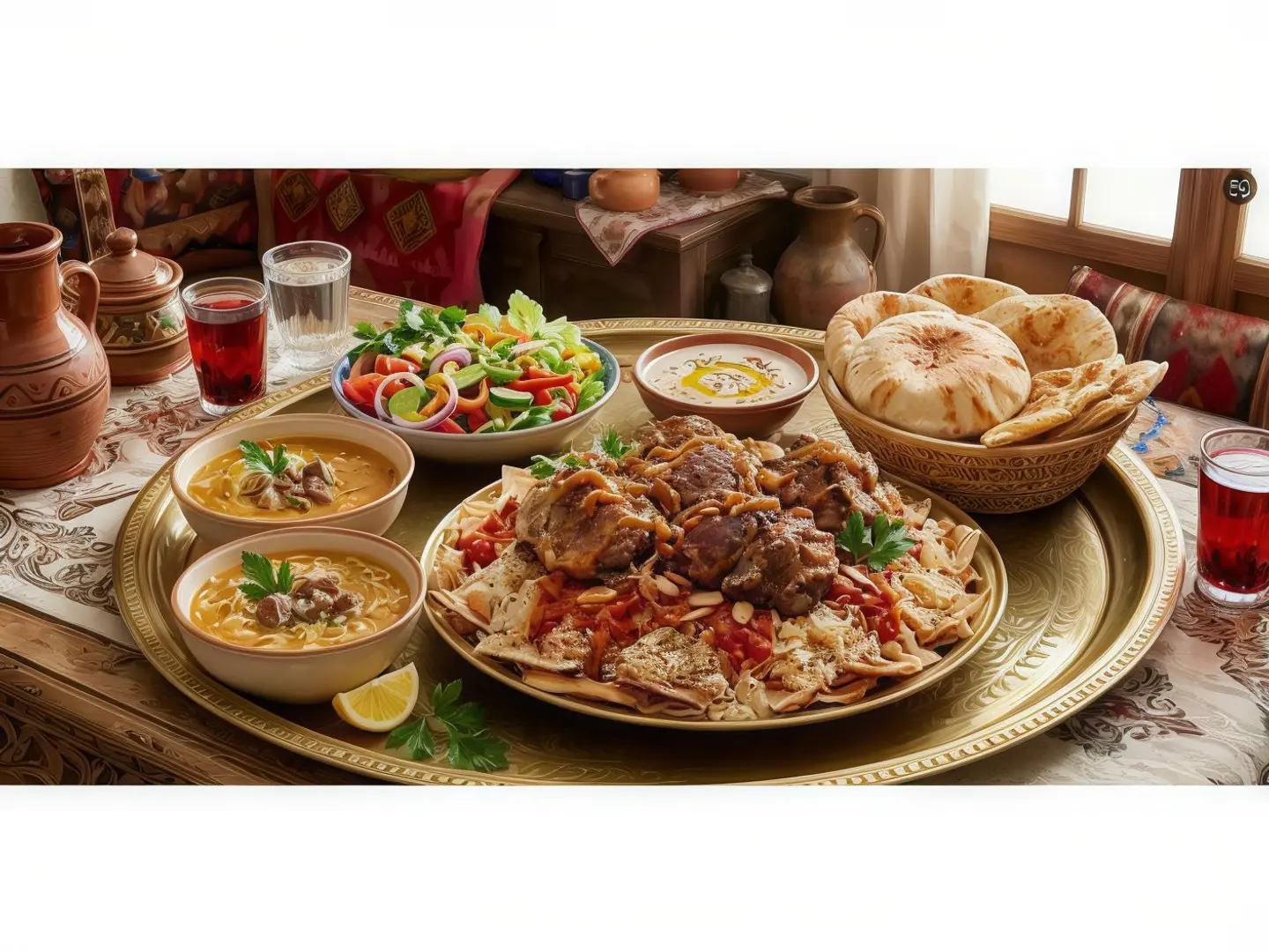 Meat Fatta Tray