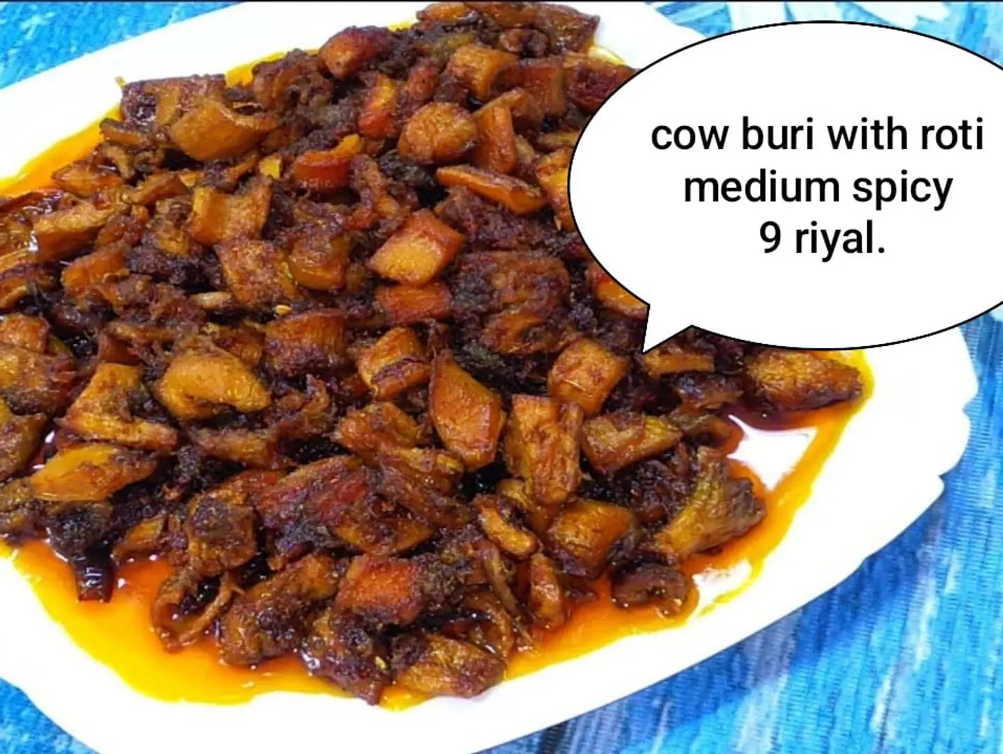 Cow Buri With Roti