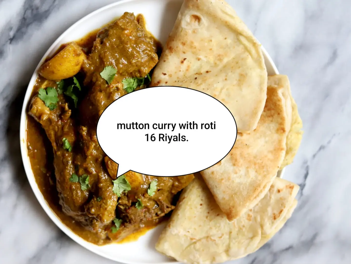 Mutton Curry With Roti