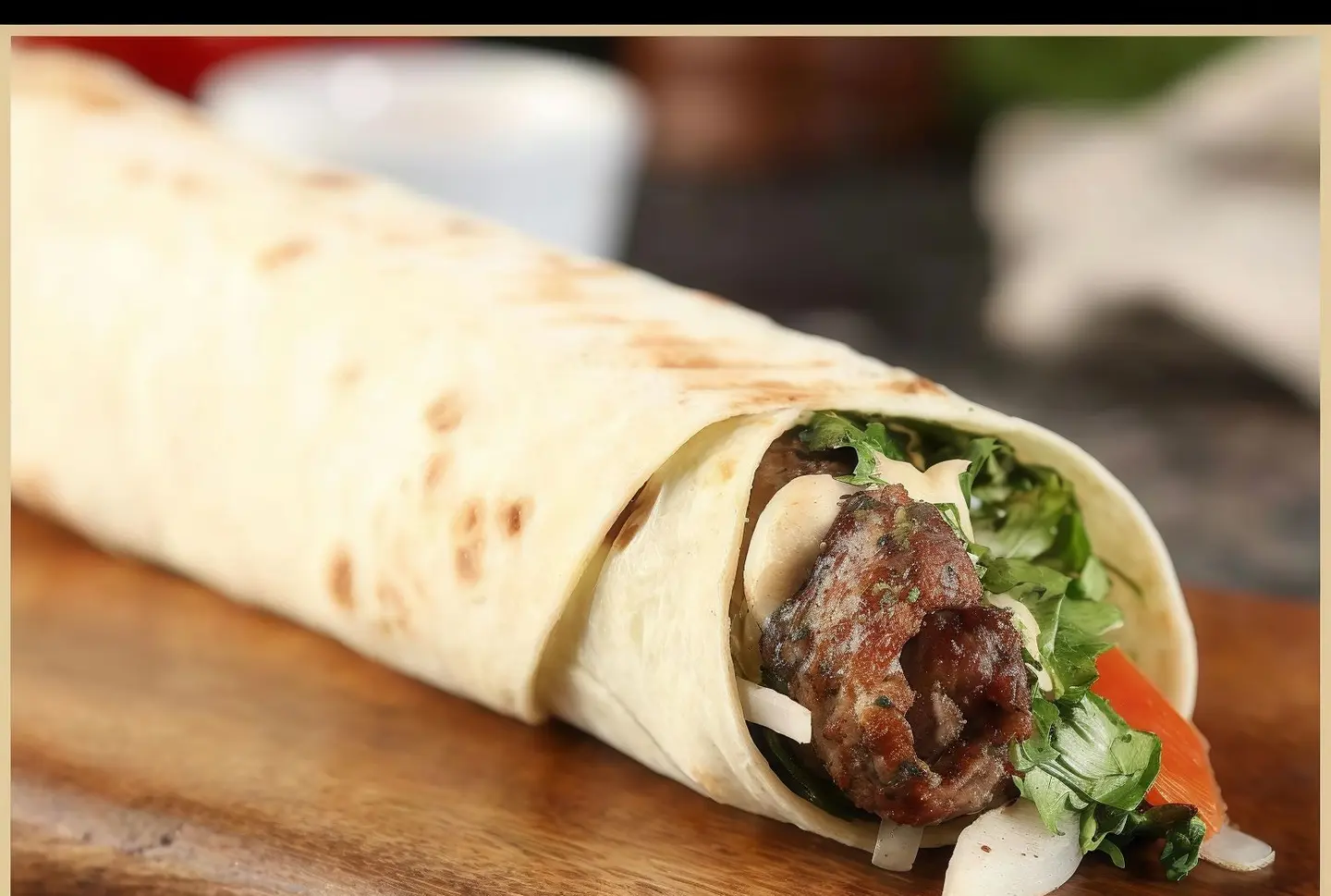 Meat Kebab Sandwich Smail