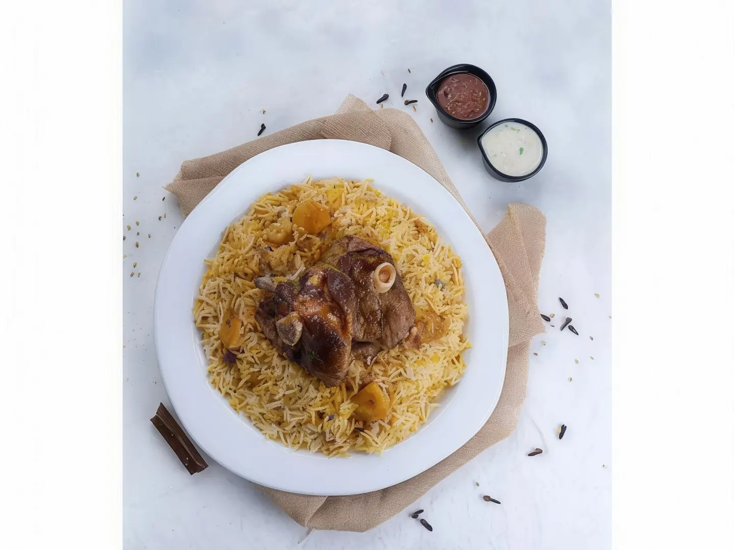 وجبة كبسة لحم كابلي