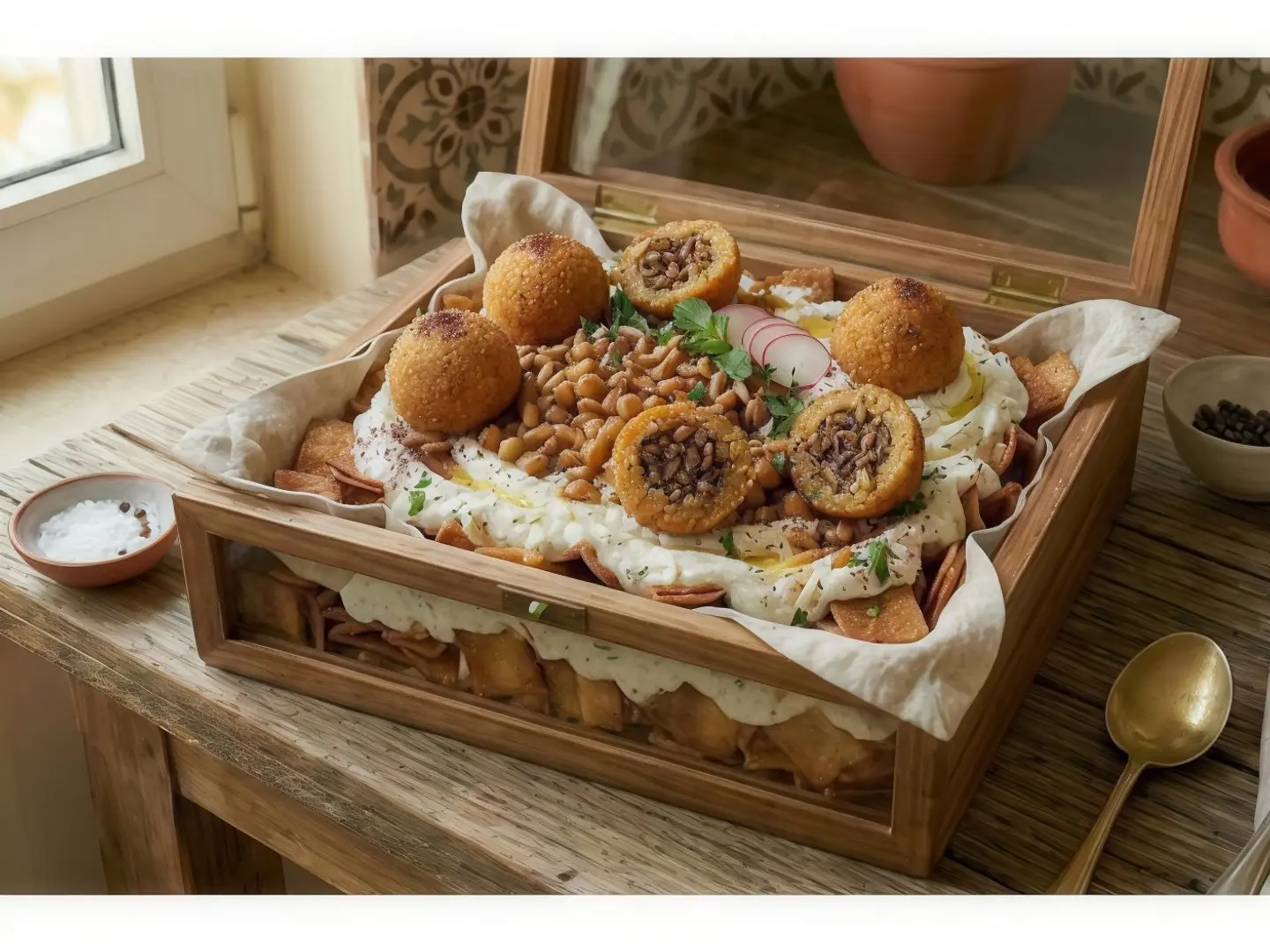 فتة كبة لحم