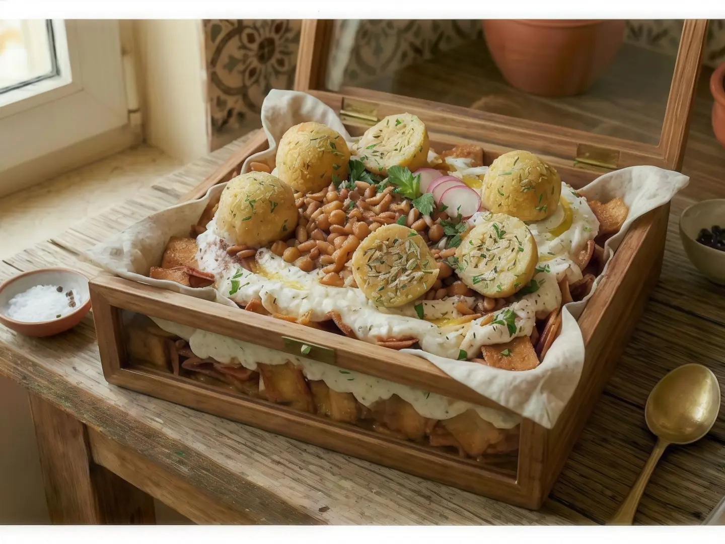 فتة كبة دجاج