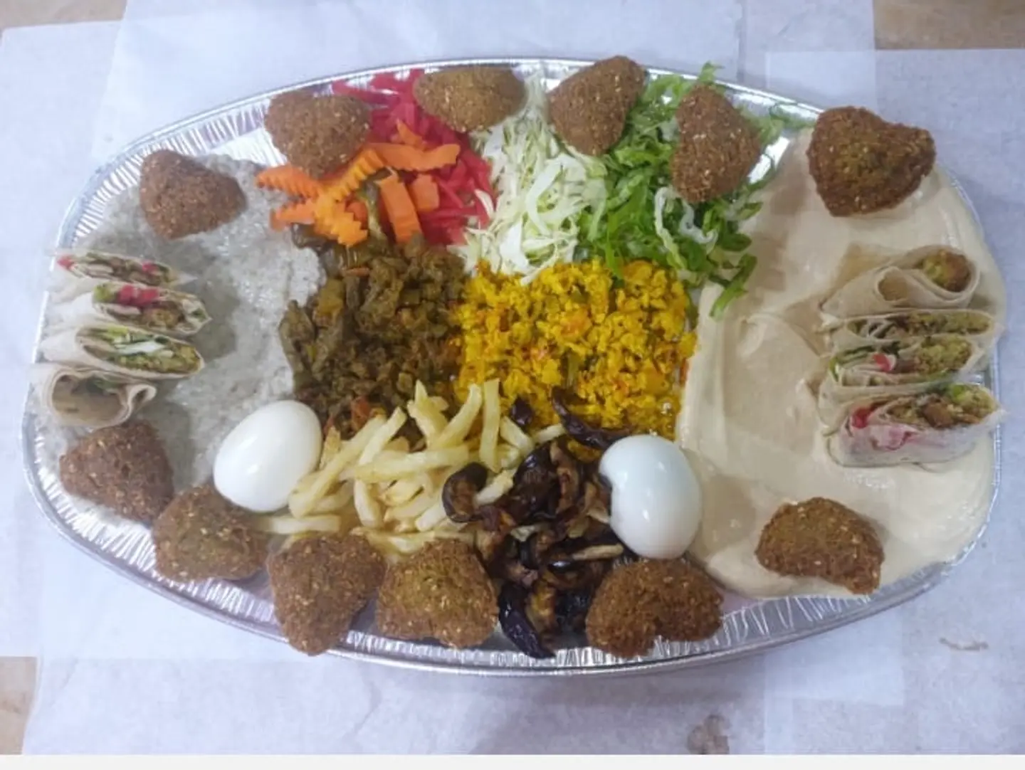 Large Mixed Plate With Liver