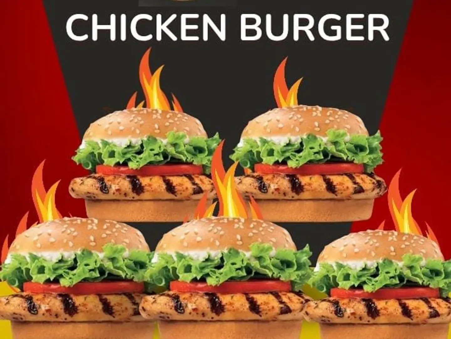 Hot Deal 5 Chicken Burger
