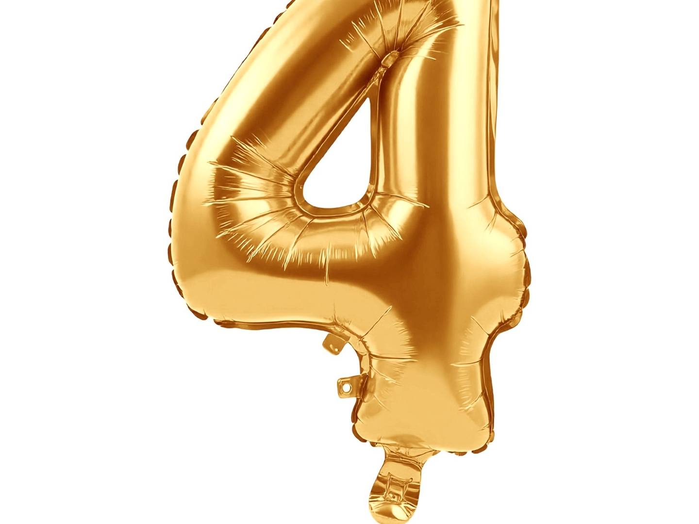 Number 4 Helium Balloon
