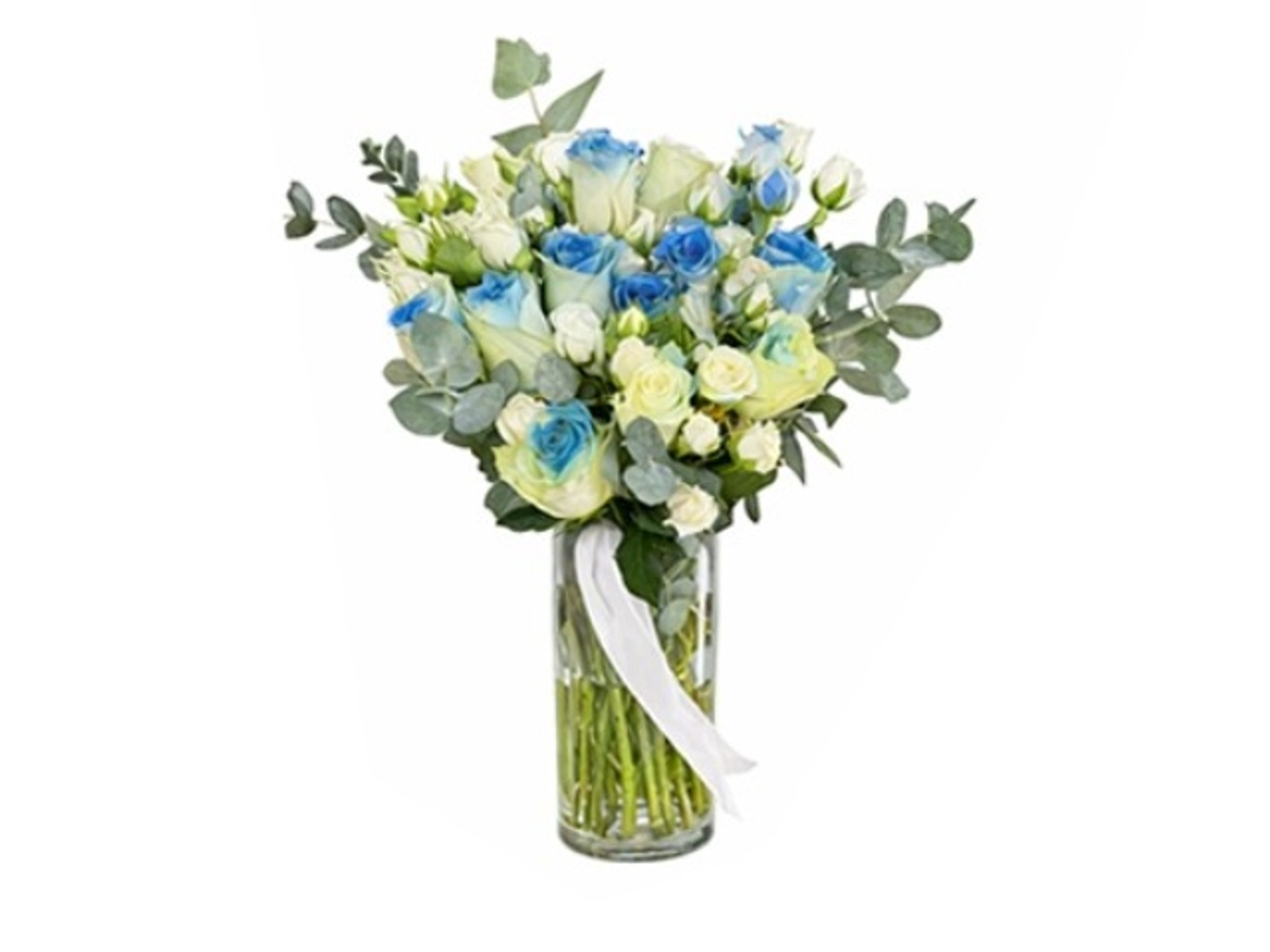 Sky Blue Flower Vase