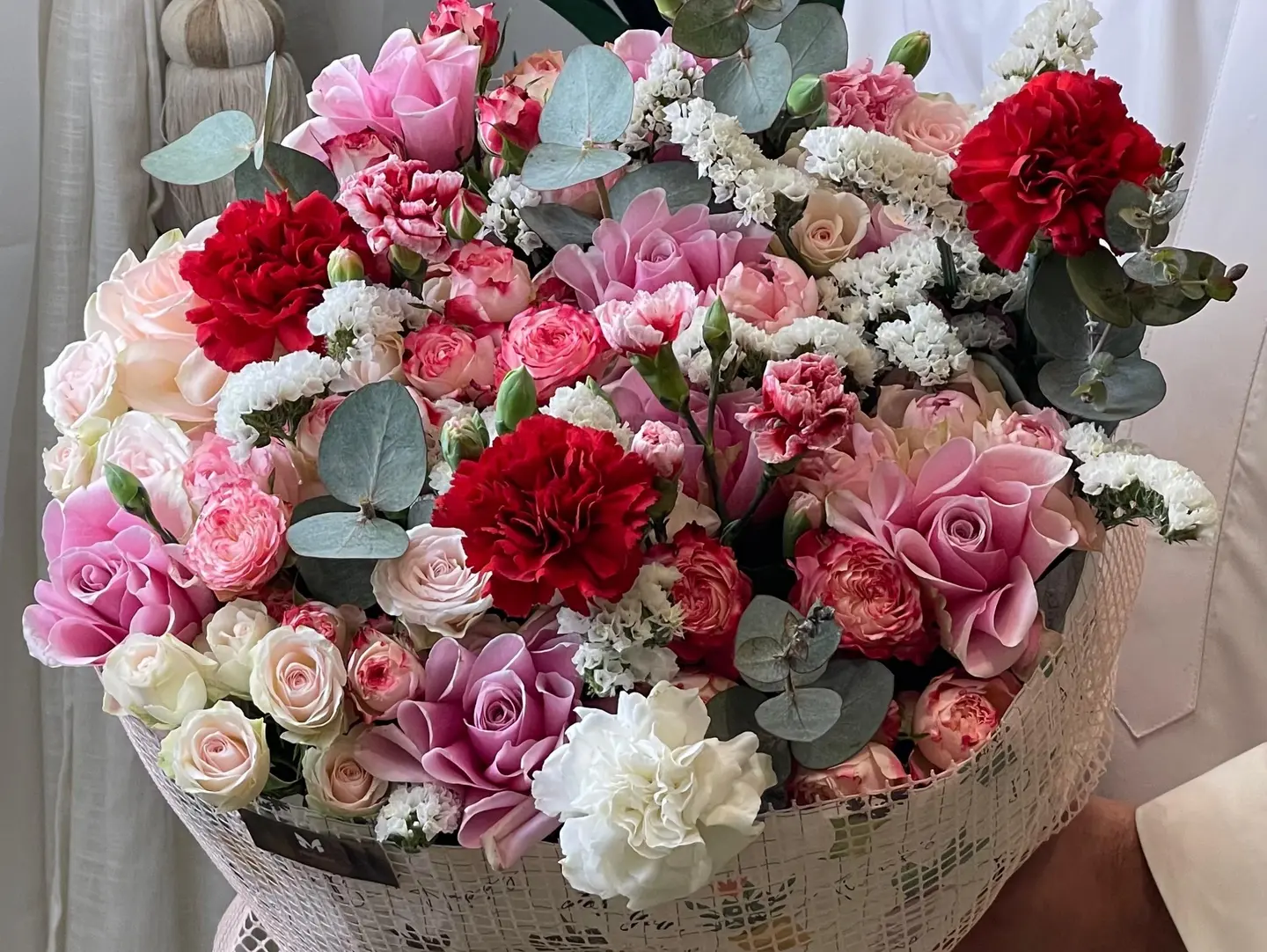 Baby Rose Pink Bouquet In Attractive Packaging 2