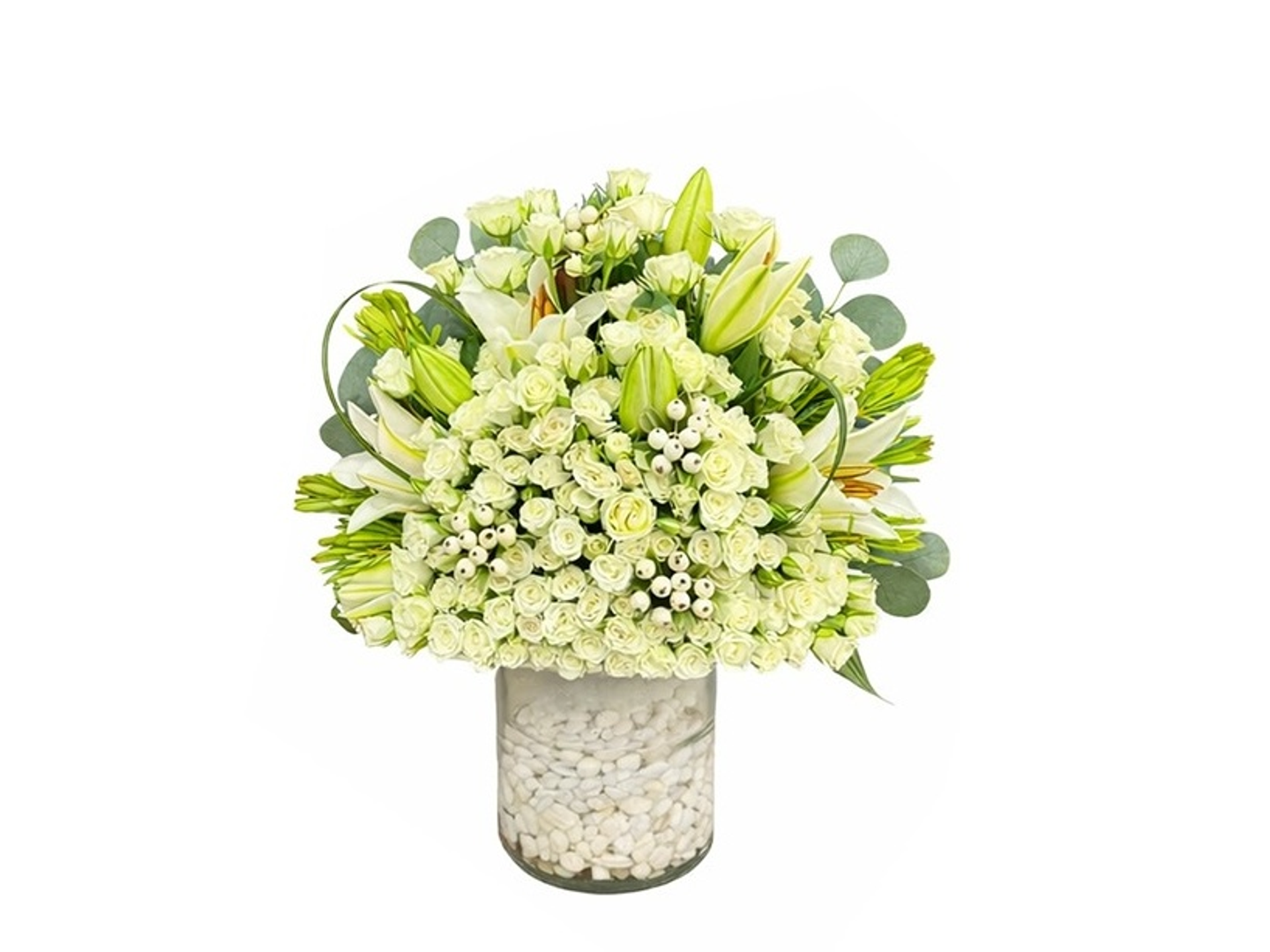 Natural Vase With Stones