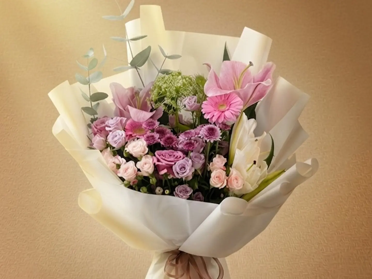 Middle Mist Flower Bouquet