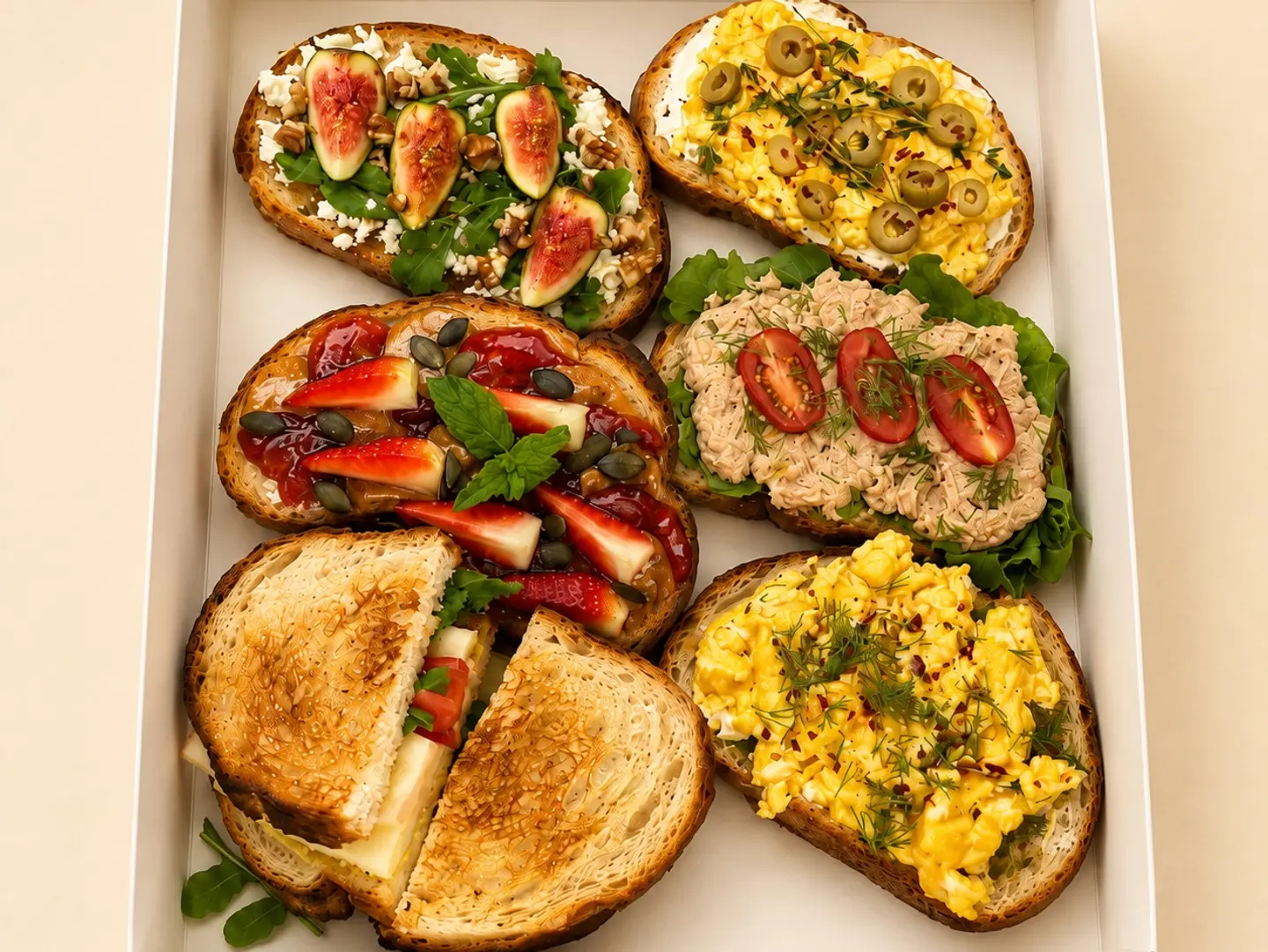 Box Mix Of 6 Pcs Sourdough Bread