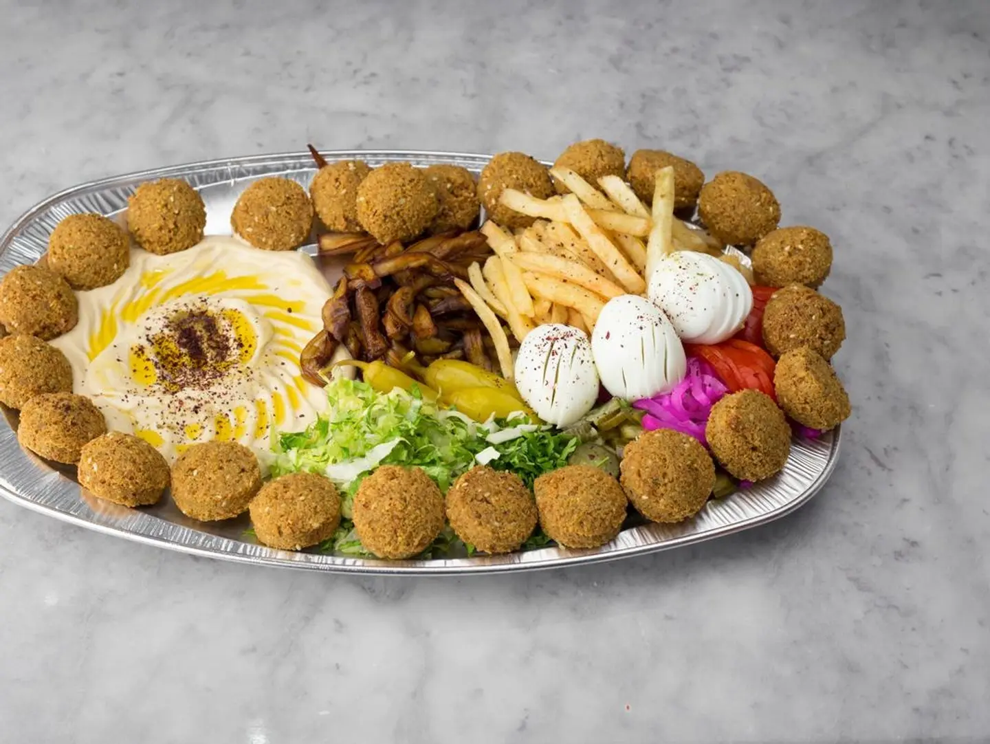 صحن فلافل كبير