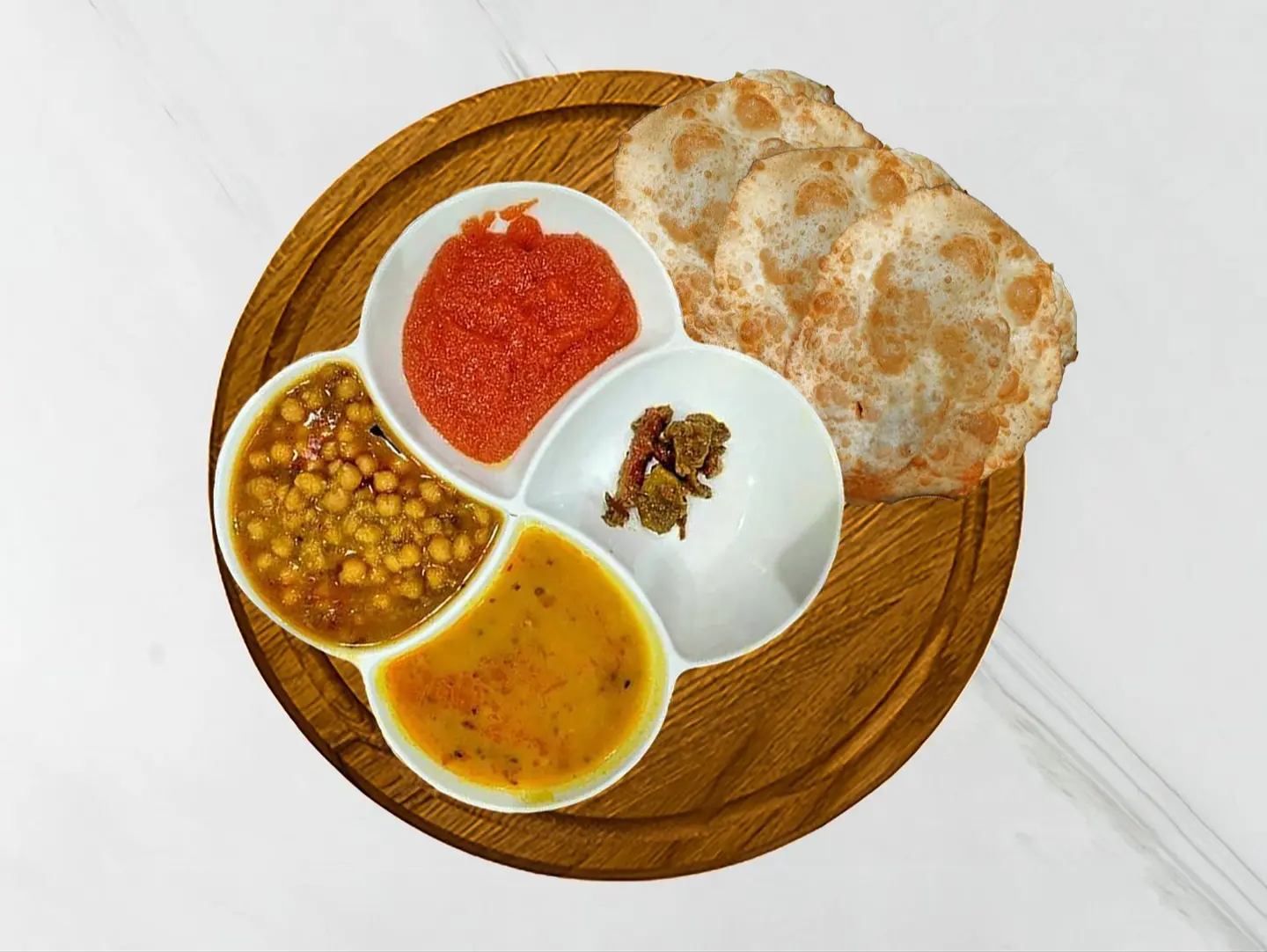 Halwa Puri Platter