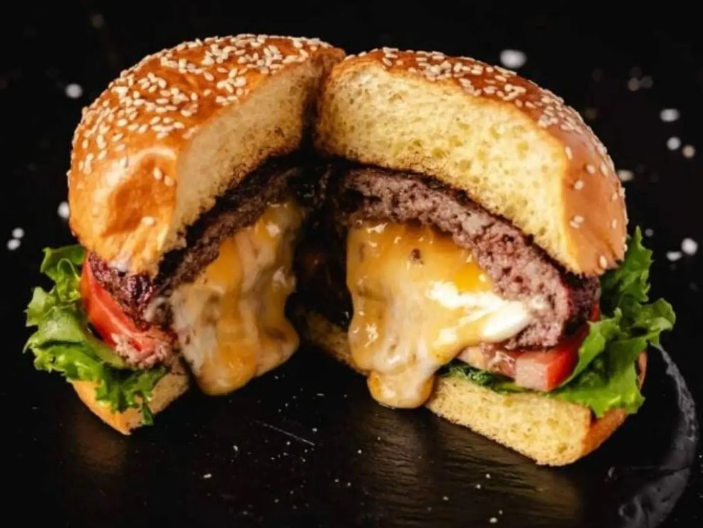 Chicken Juicy Lucy With Cheese Burger