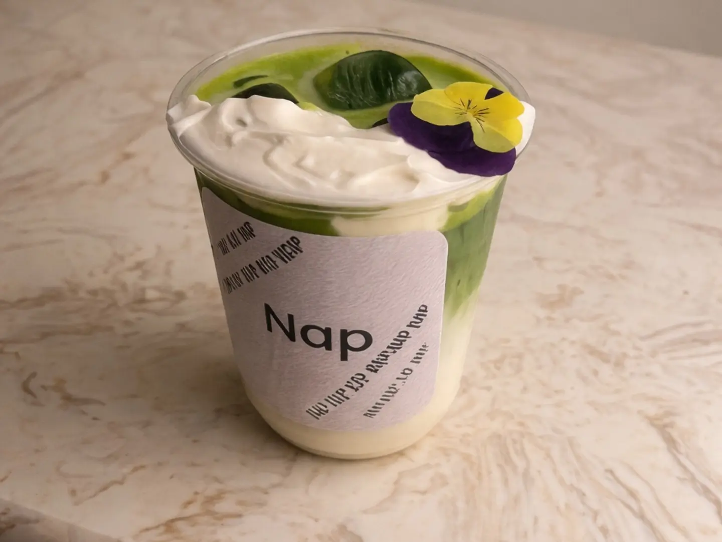 Ice Matcha Vanilla Foam