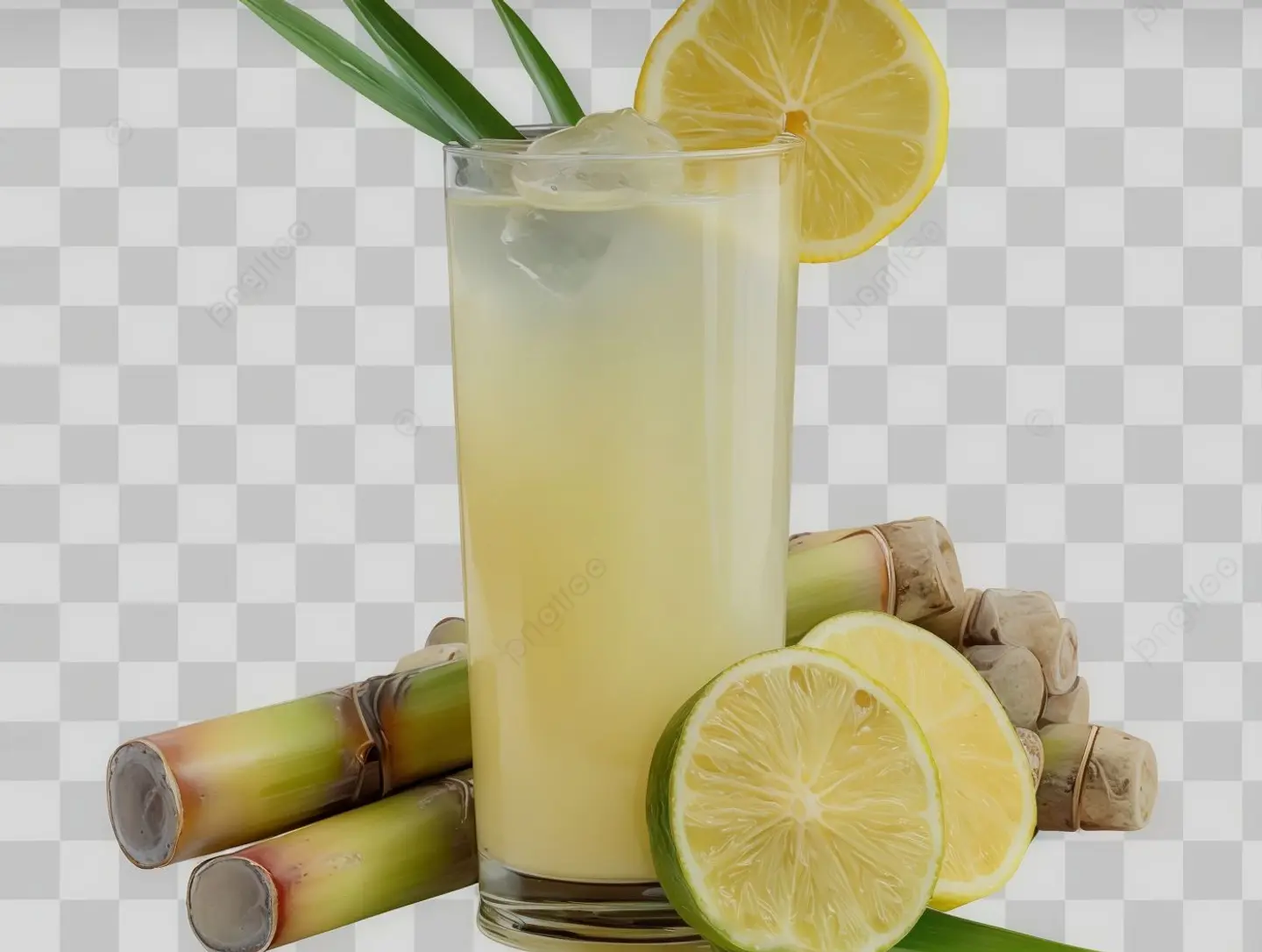 Sugarcane Juice With Lemon - Large