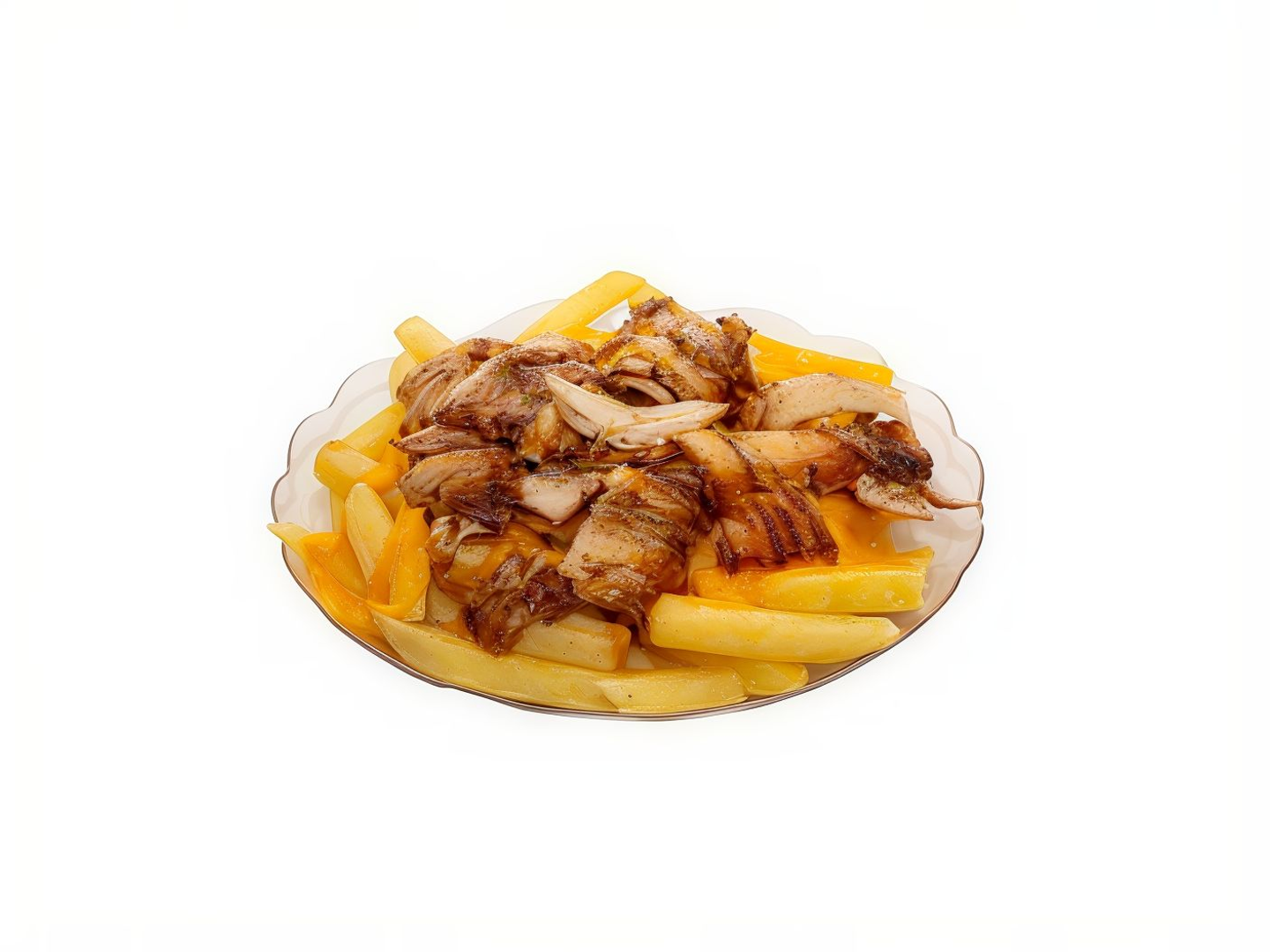 صحن بطاطس دجاج مع هالبينو