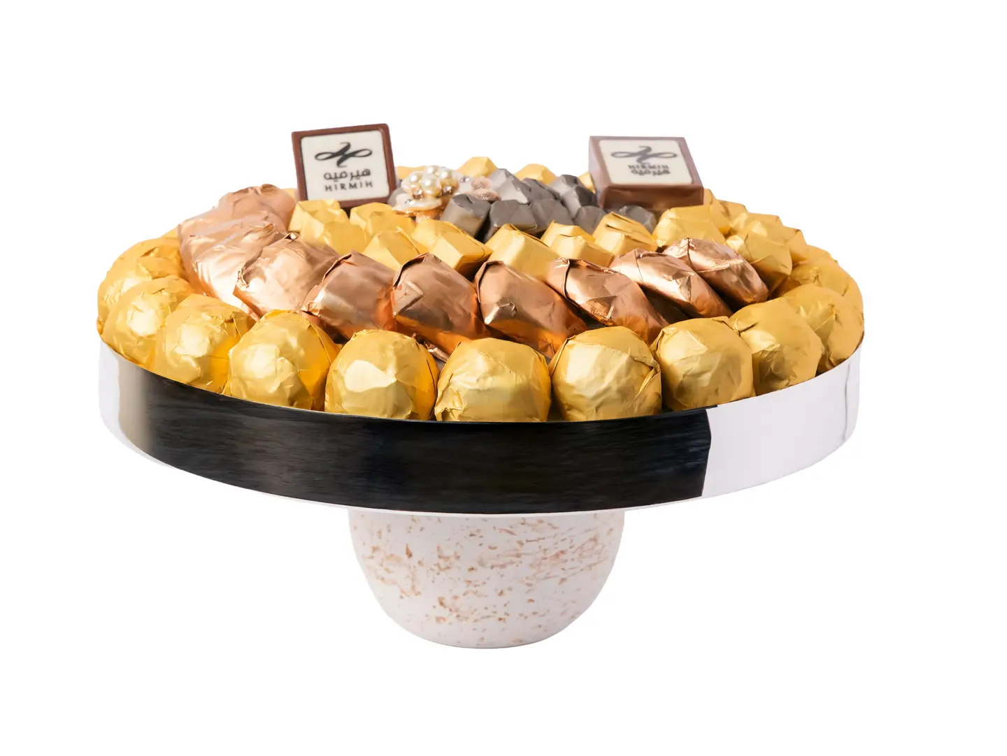 Chocolate Tray Encased In A Luxurious Marble Base