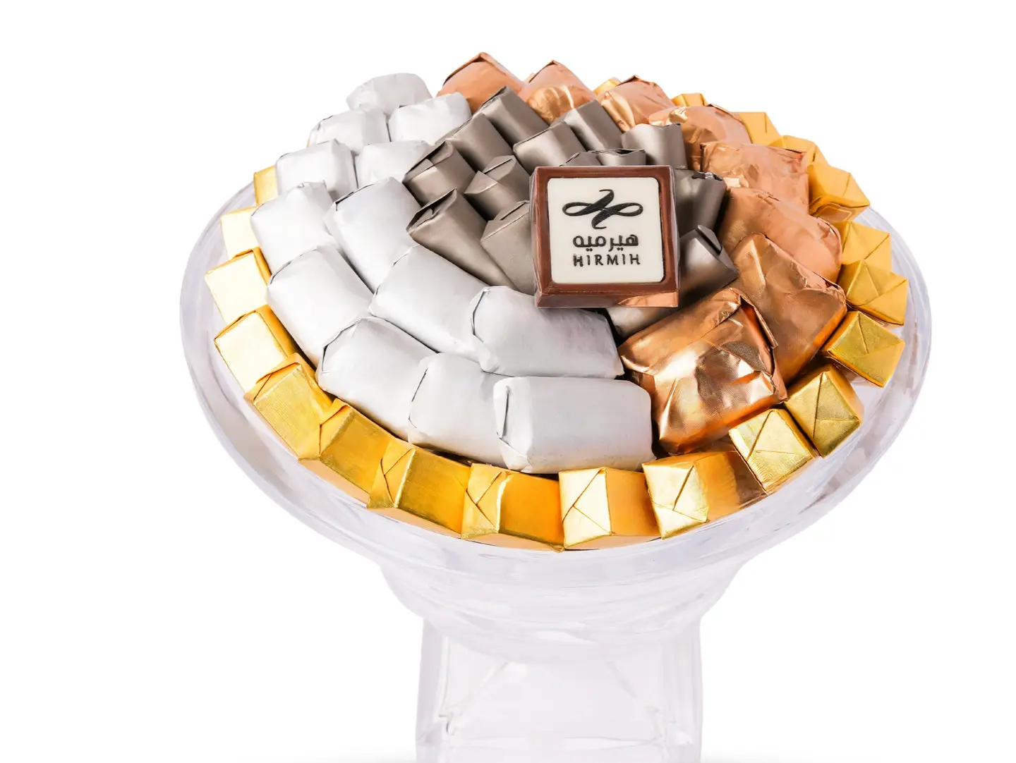Luxury Crystal Wrapped Chocolate Tray