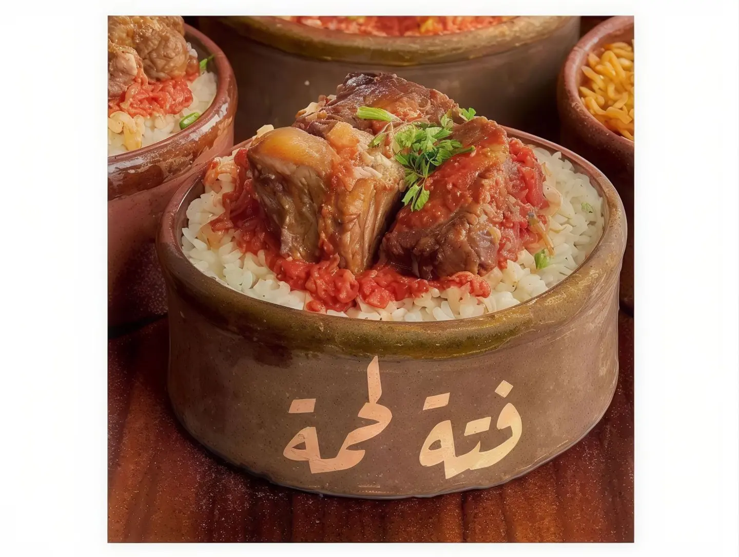 طاجن فته باللحم