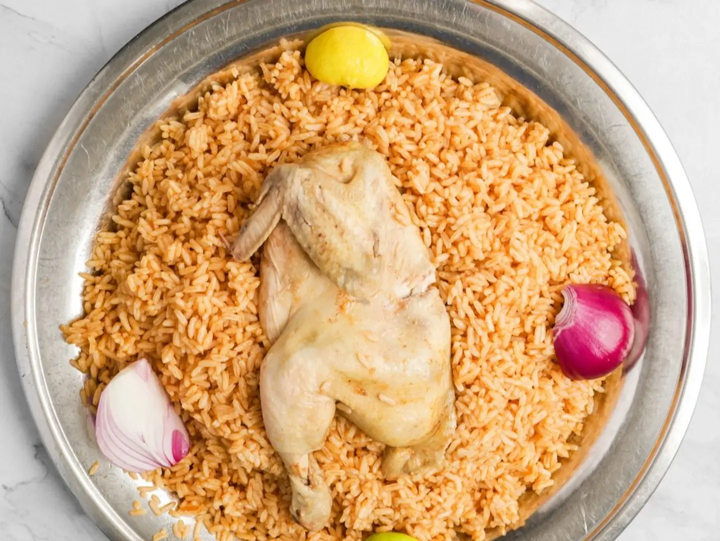 Half Boiled Chicken With Rice