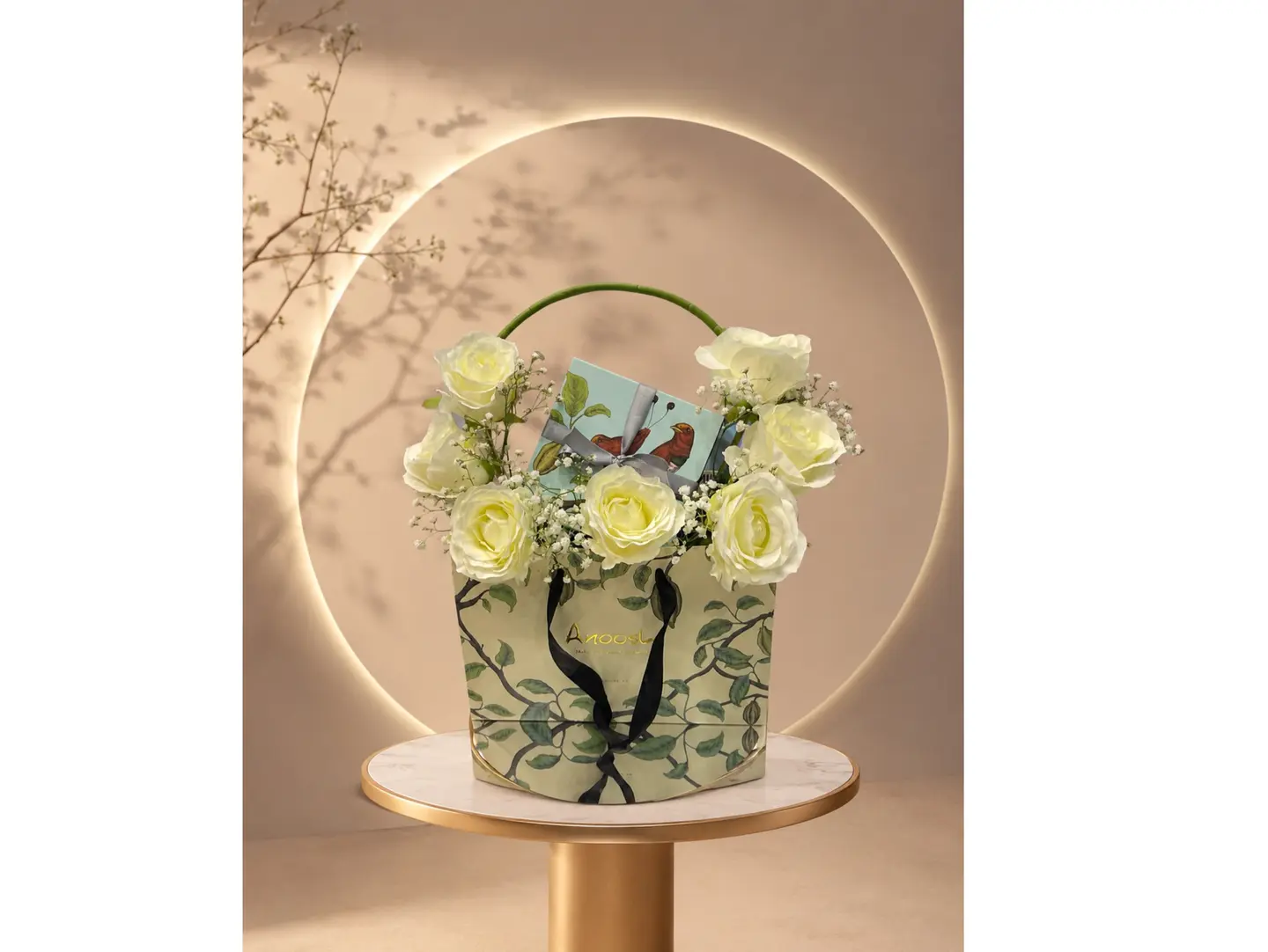White Roses And Anoush Chocolates 1