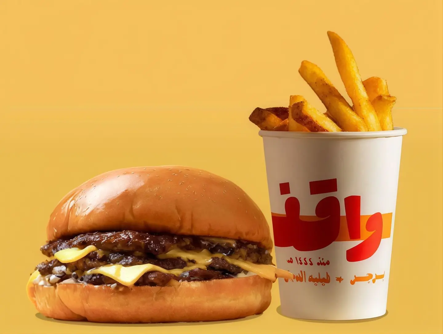 Special Burger With Fries
