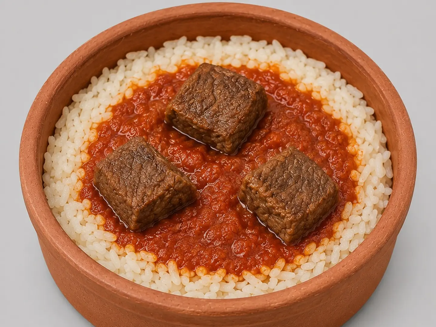 فته باللحمه المحمره