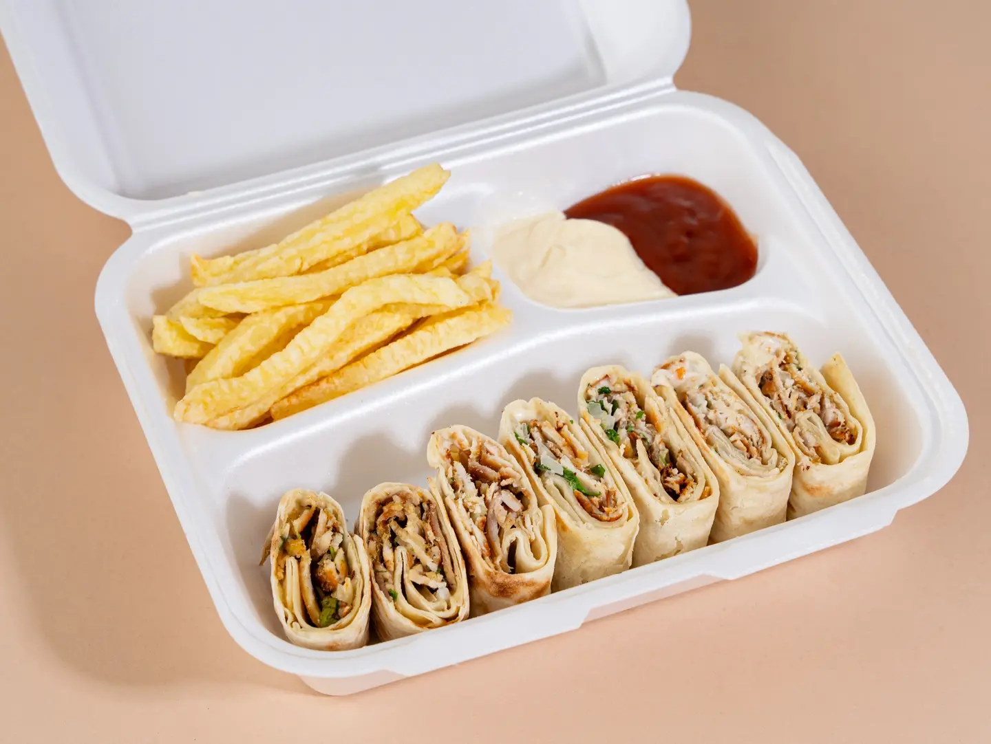 صحن شاورما عربي