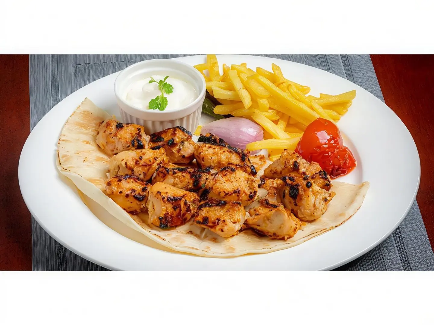 وجبة شيش طاووق