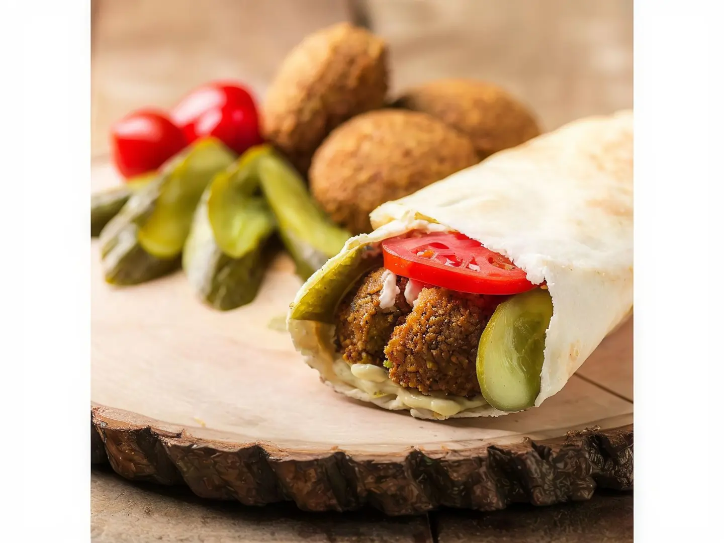 ساندوتش فلافل بيض