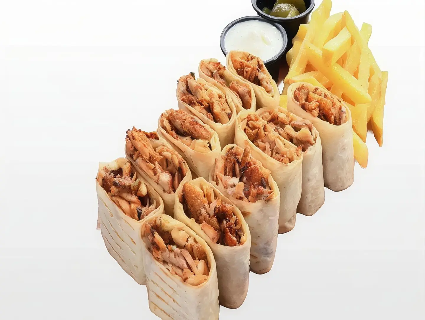 صحن شوارما عربي صغير