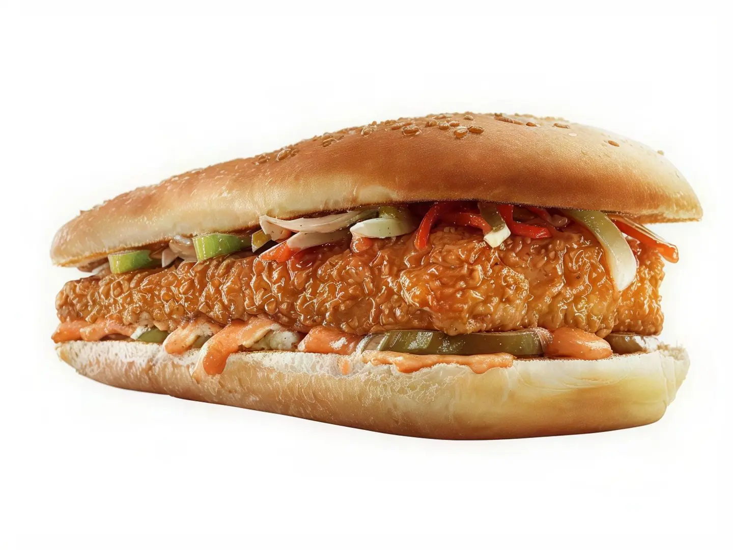 ساندوتش مسحب دجاج حراق