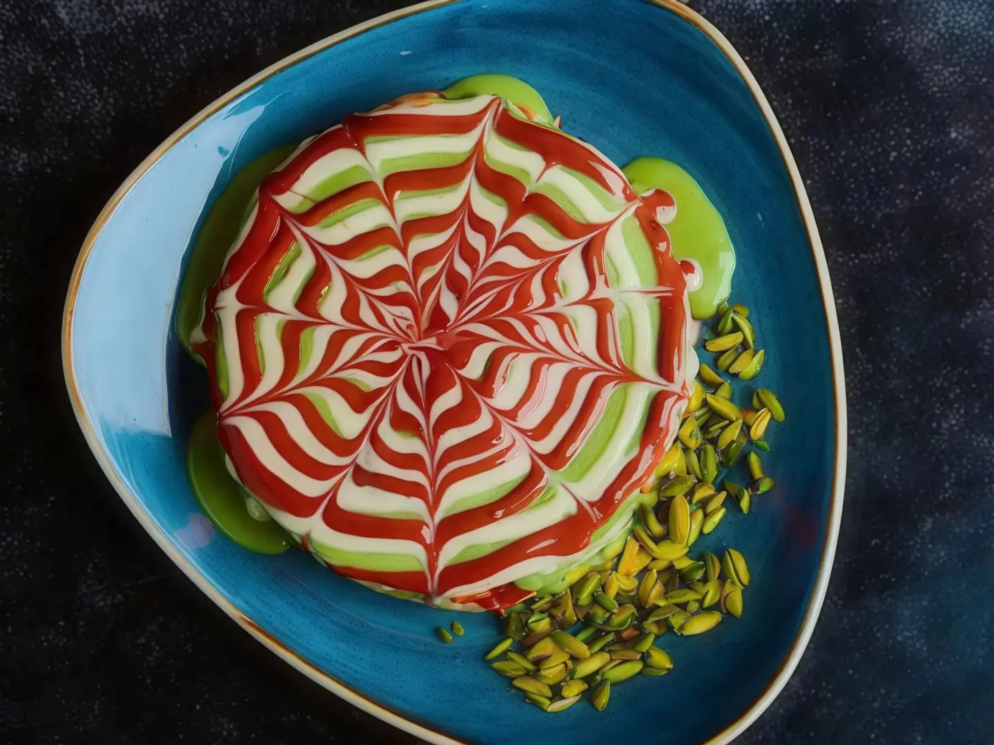 Pistachio Sauce Pancakes
