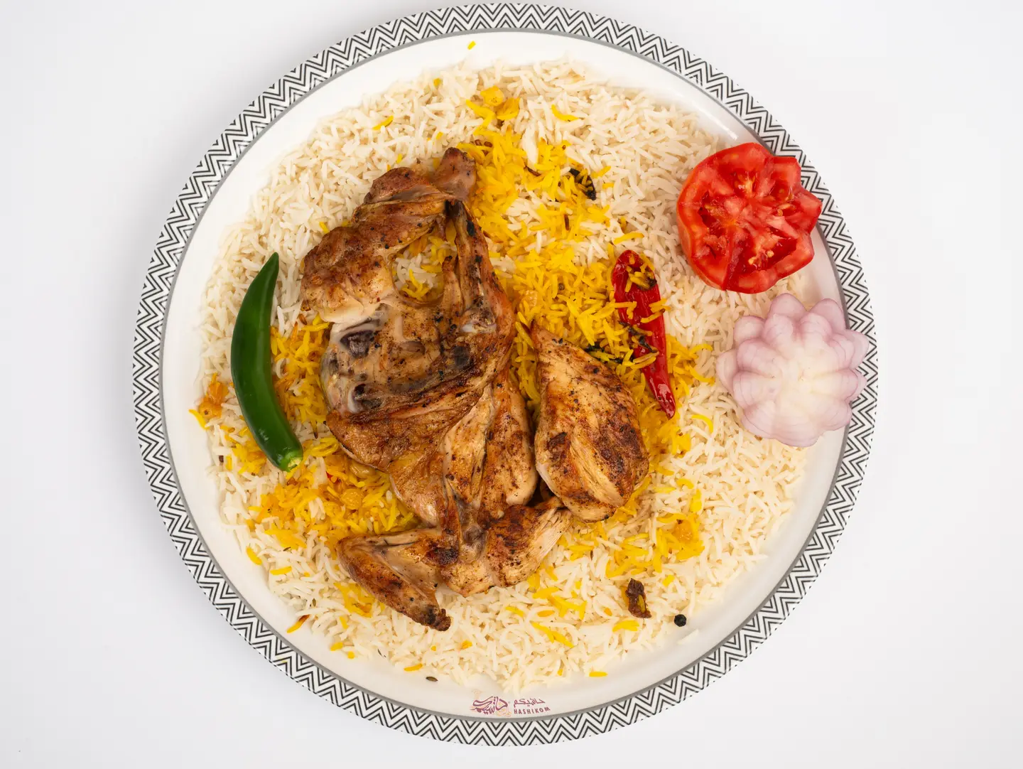 Half Chicken Madbi With Rice