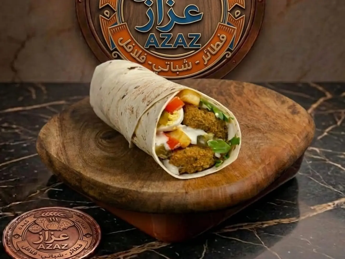 Hummus Egg Falafel Sandwich