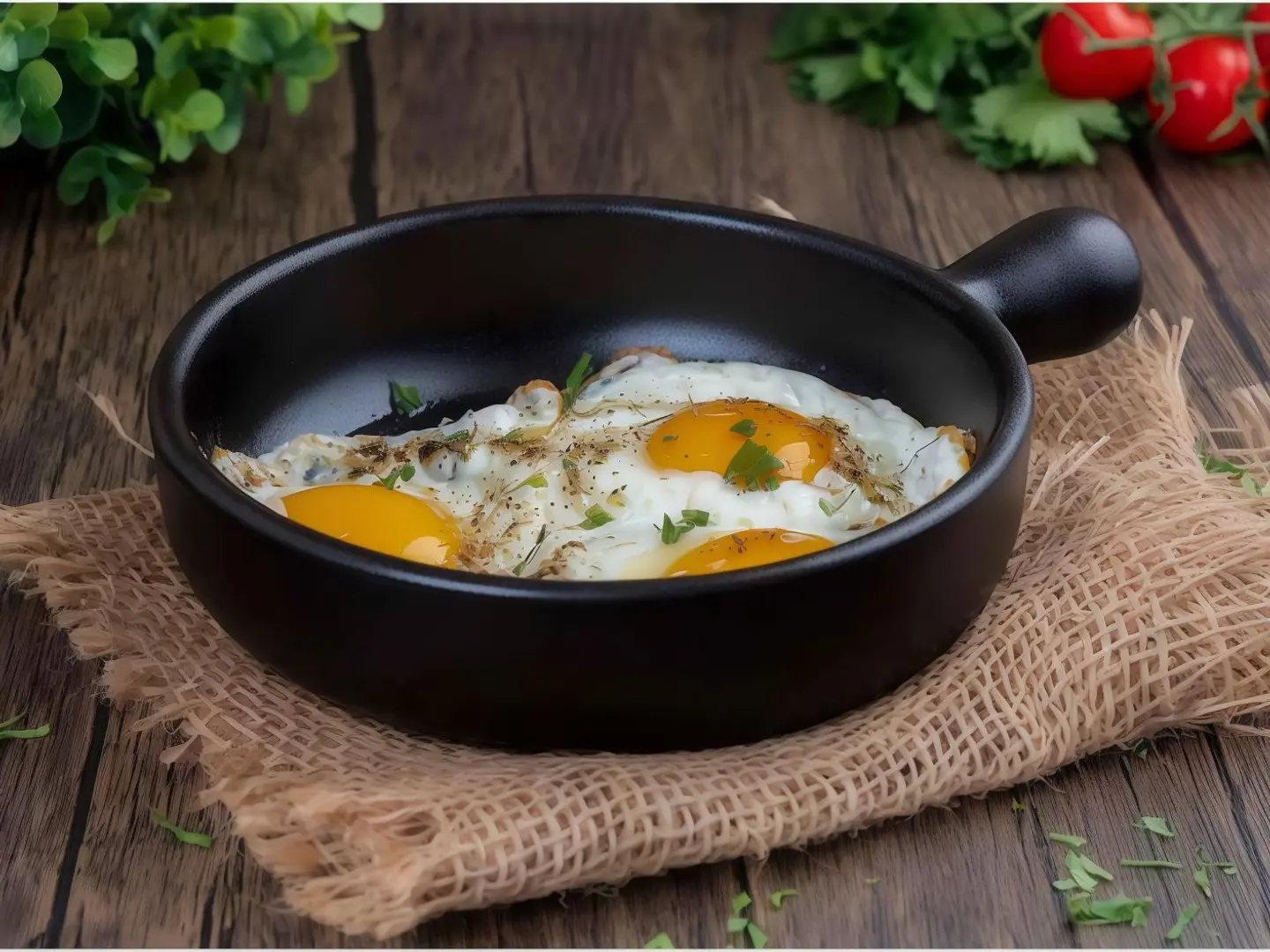 Sunny Side Up Eggs With Cheese