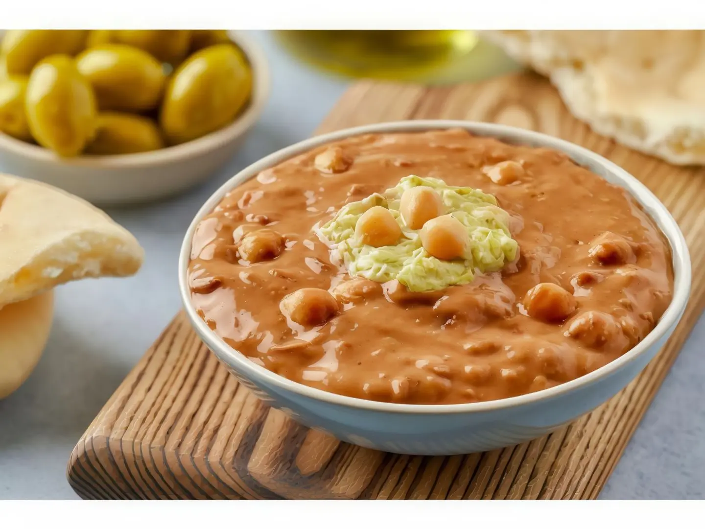 صحن فول بالجبن