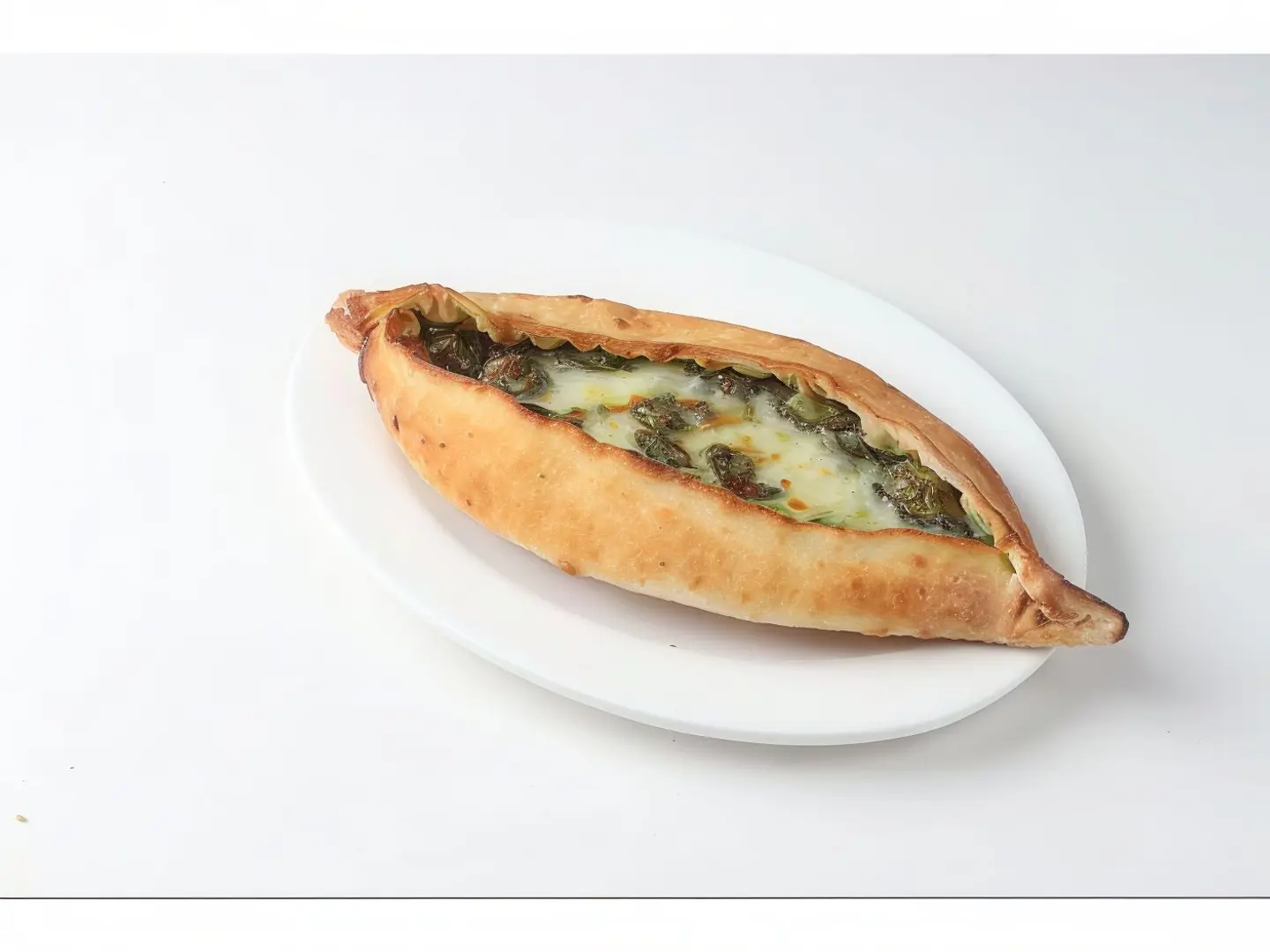 سبانخ و لبنة - وسط