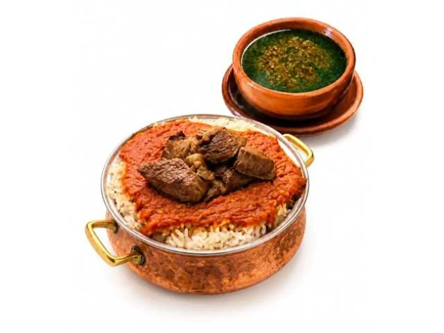 وجبة فتة لحمة و ملوخية