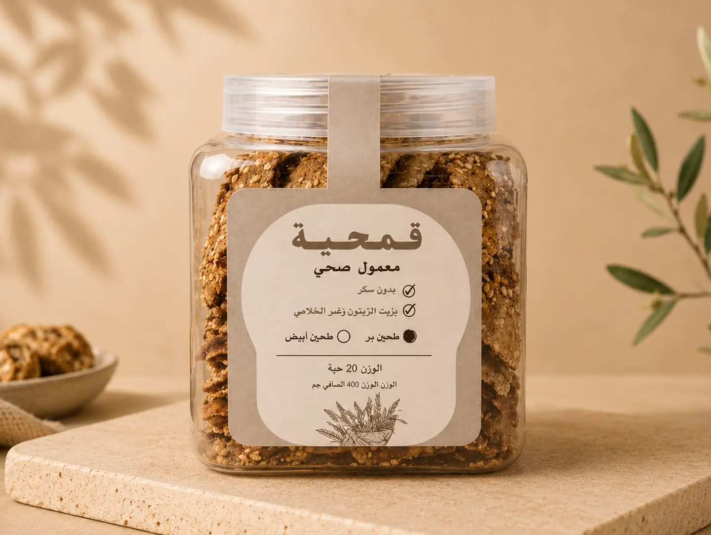 Brown Wheat Rolls Maamoul