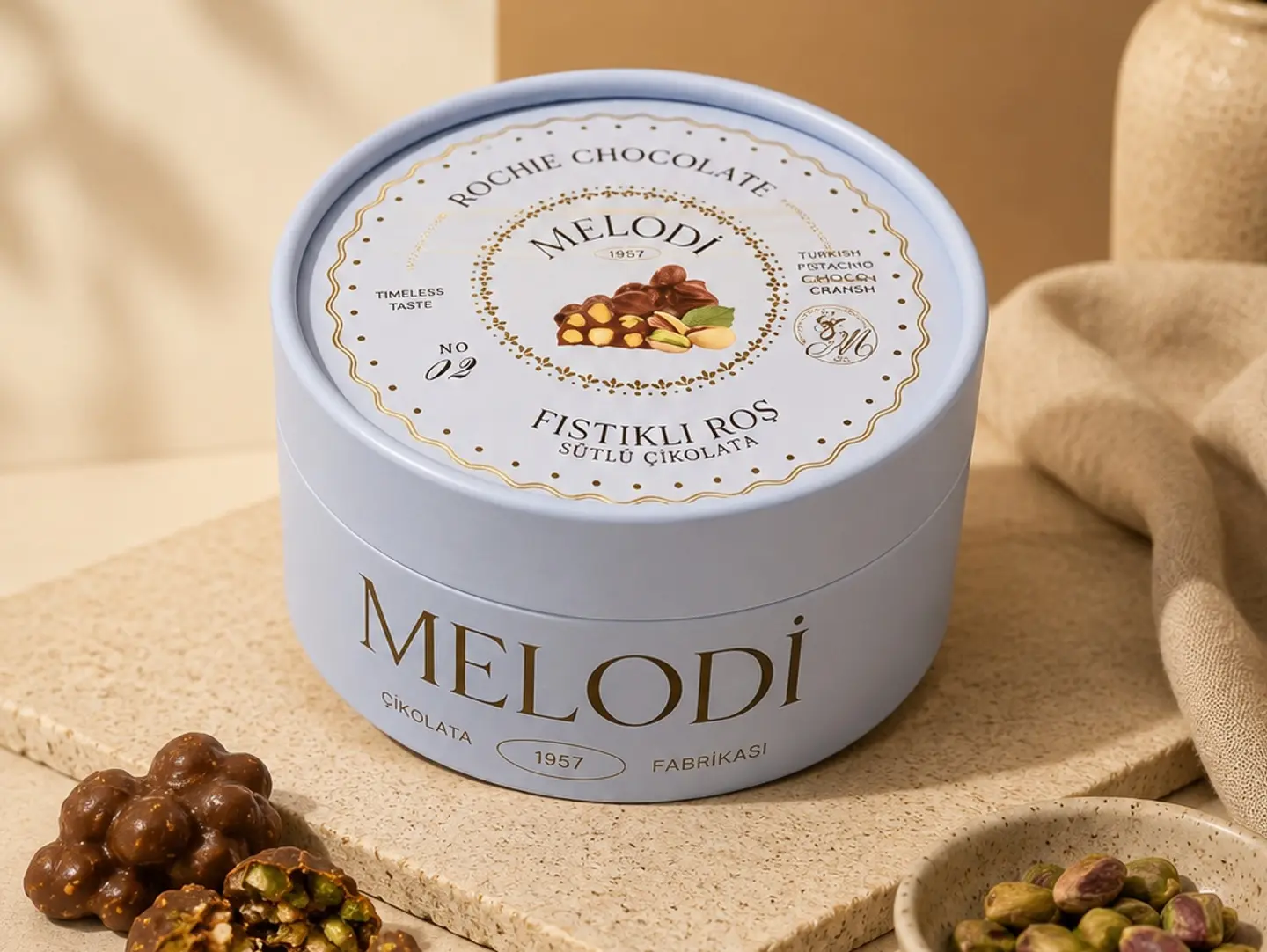 Melodi Pistachio Chocolate Rochers