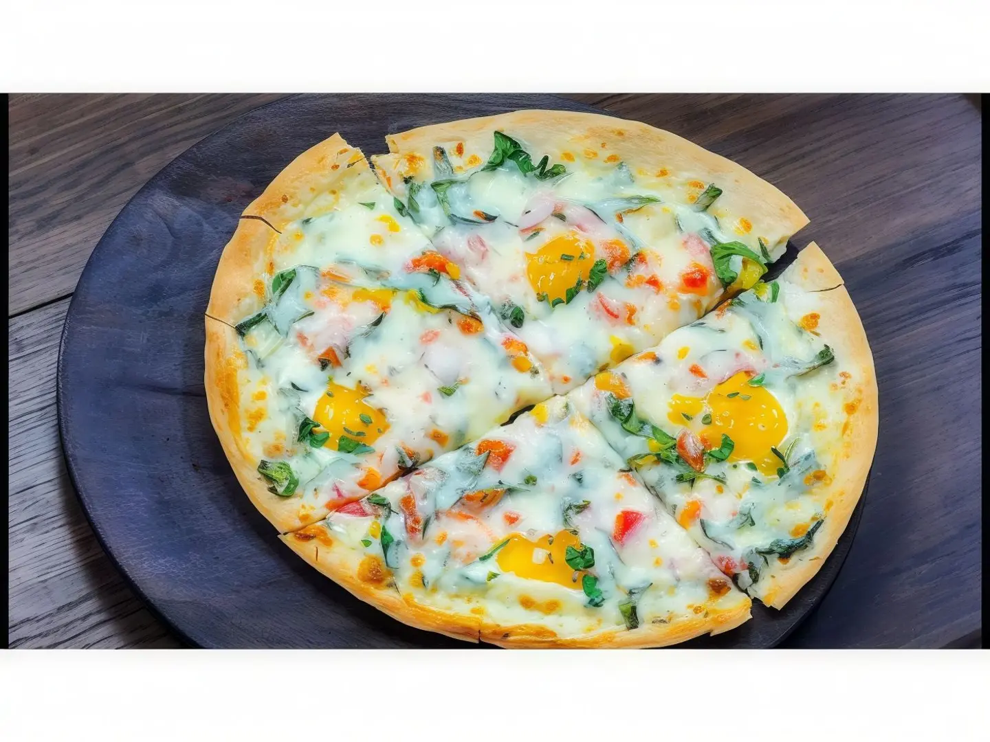 Egg Cheese Pizza - Medium