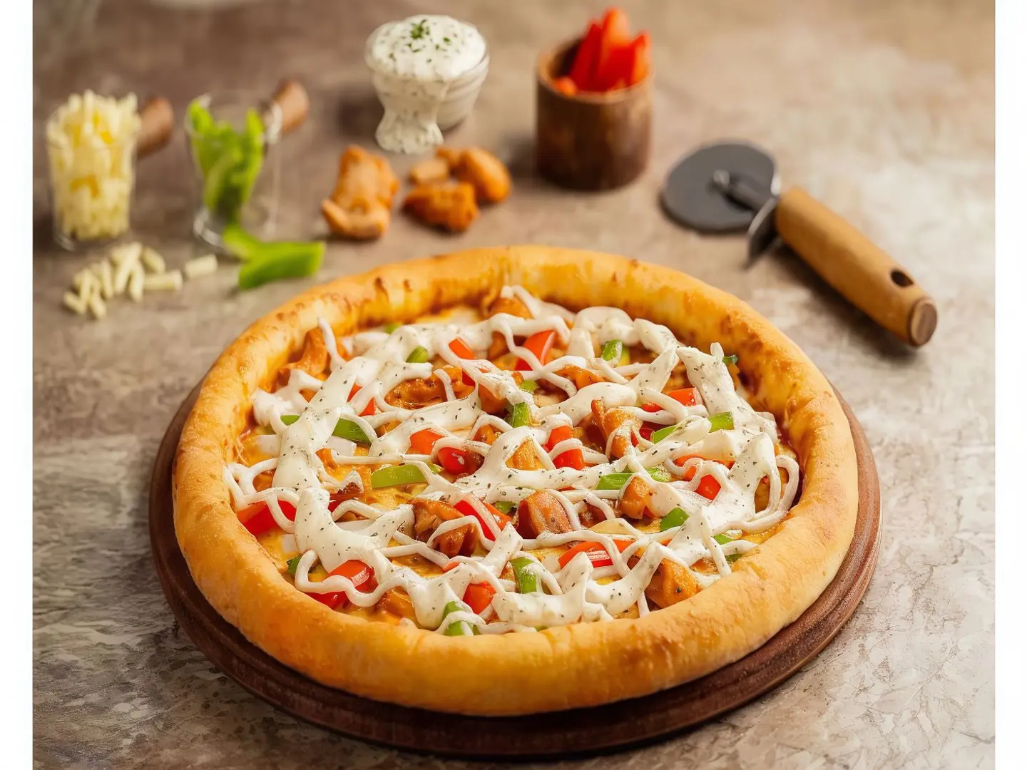 Chicken Ranch Fajita Pizza - Medium