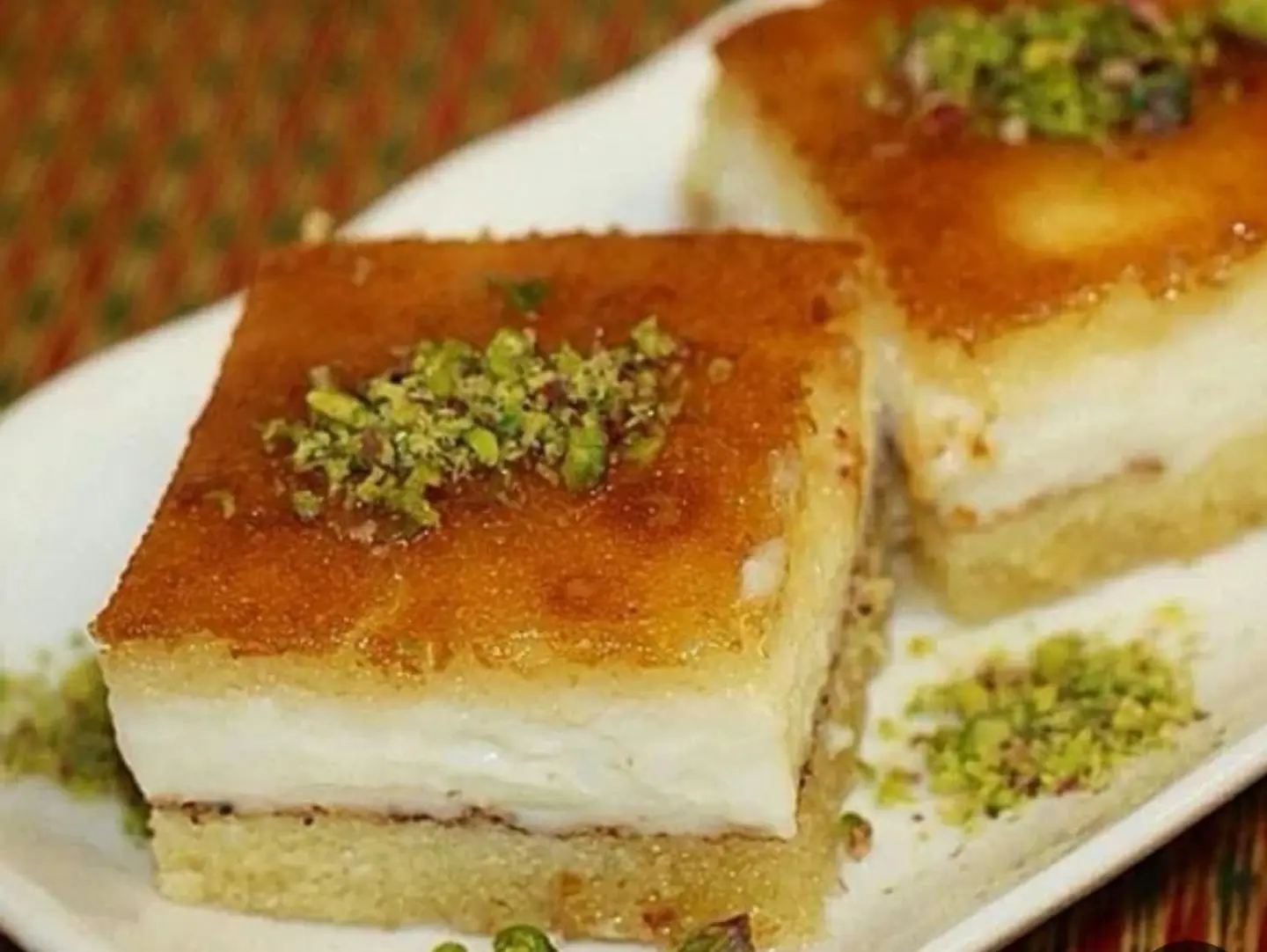 بسبوسة بالقشطه نصف كيلو